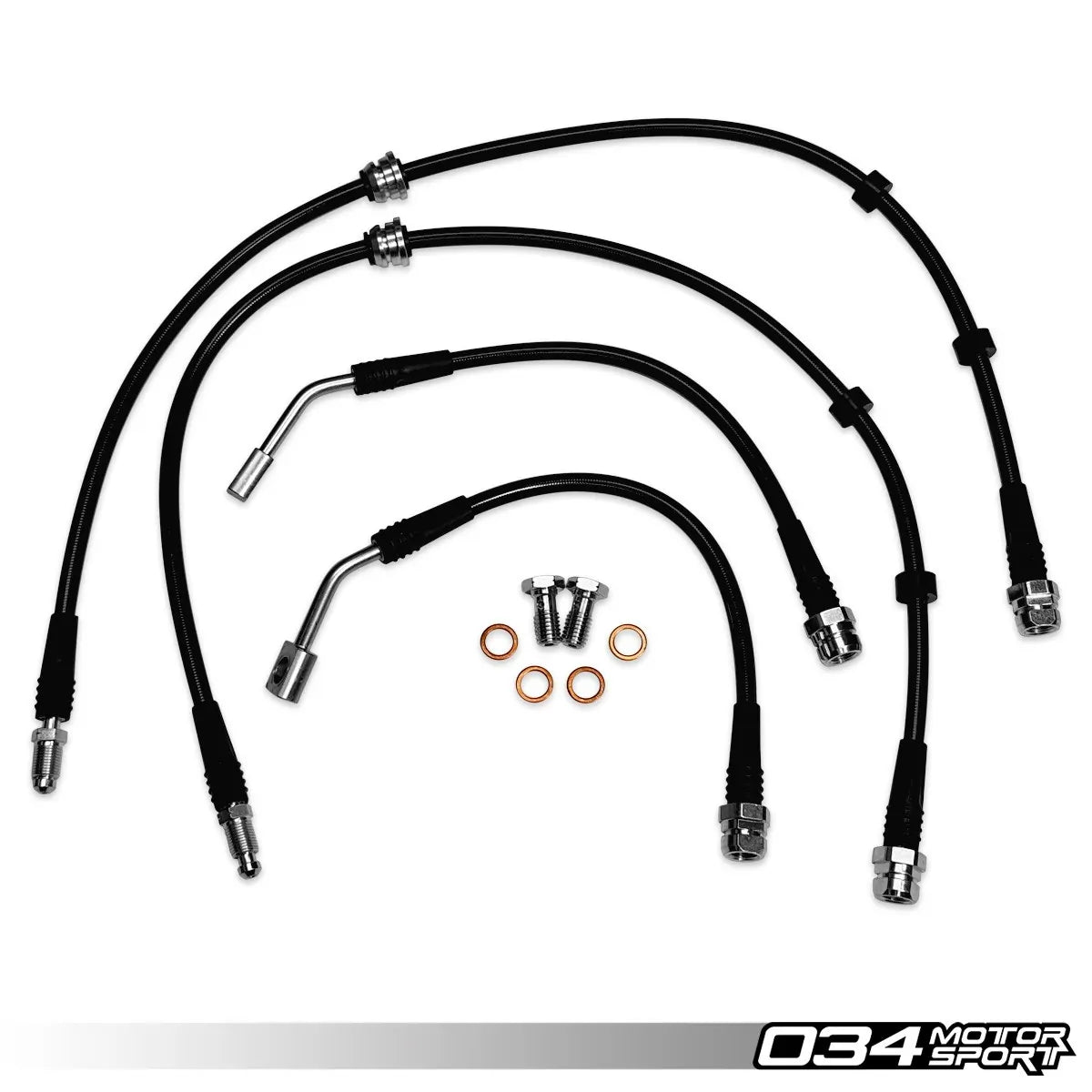 034 Motorsport Stainless Steel Braided Brake Line Kit for 8Y Audi RS3