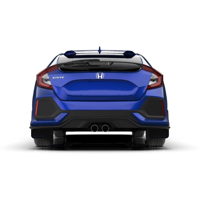 Rally Armor 17-21 Honda Civic EX / EX-L / LX (Hatchback) Black UR Mud Flap White Logo