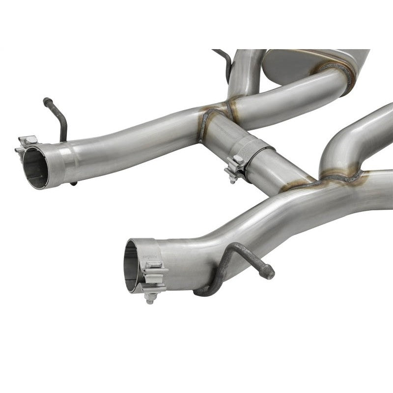 aFe MACHForce XP 3in 304 SS Axle-Back Dual Exhaust (NPP) w/ Polished Tips 16-17 Camro SS V8-6.2L