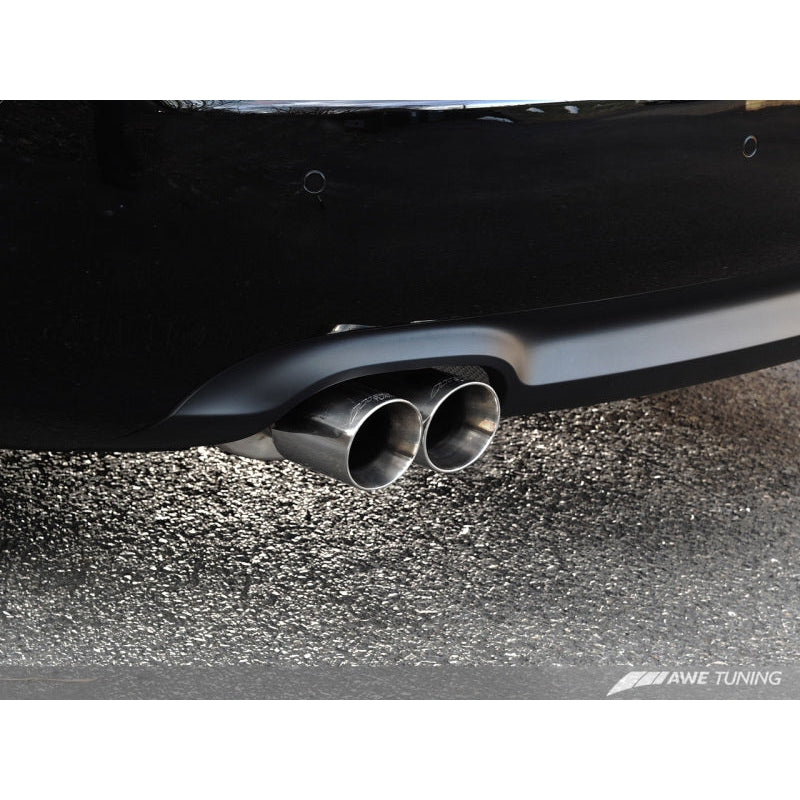 AWE Tuning Audi B8 A5 2.0T Touring Edition Exhaust - Quad Outlet Polished Silver Tips