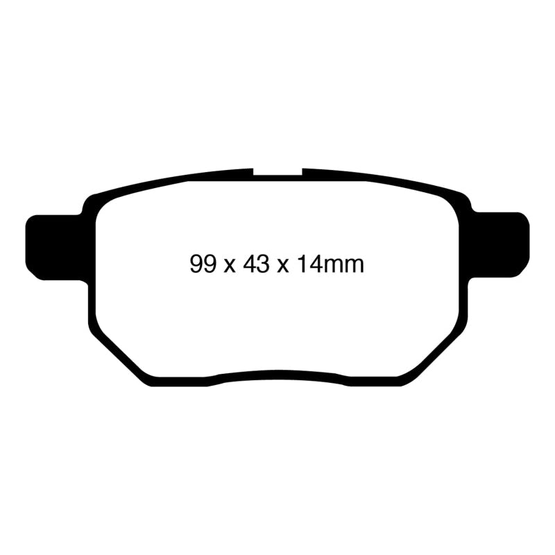 EBC Redstuff Brake Pads -  09-10 Pontiac Vibe 1.8 - Rear Brake Pads