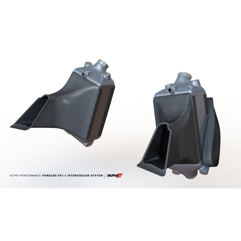 AMS Performance Porsche 997.1TT Alpha Intercooler System (For Stock Framed Turbos) - T1 Motorsports