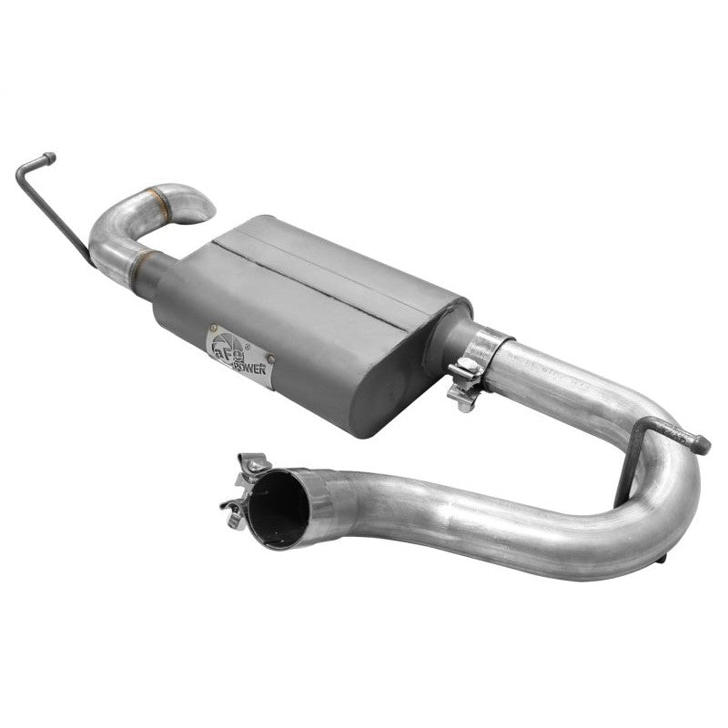 aFe Scorpion Exhaust System Axle Back Aluminized Hi-Tuck 07-17 Jeep Wrangler JK V6 3.6/3.8L