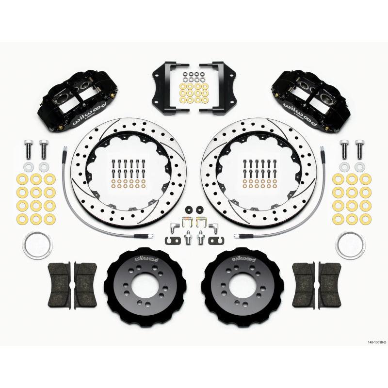 Wilwood Narrow Superlite 6R Front Hat Kit 12.88in Drilled 2013-Up Ford Focus ST w/ Lines - T1 Motorsports
