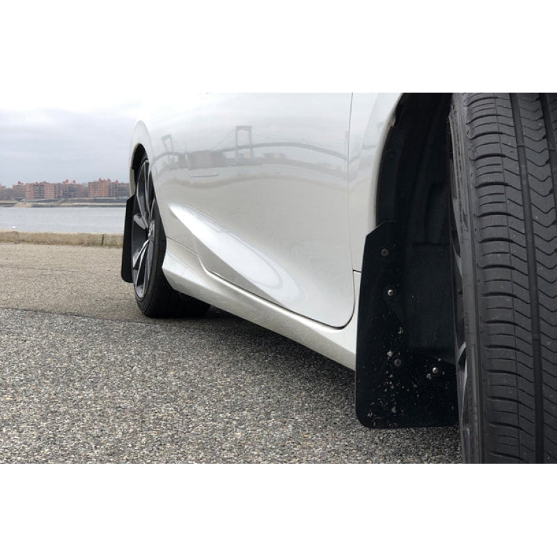 Rally Armor 16-21 Honda Civic Si Coupe Black UR Mud Flap w/ Blue Logo - T1 Motorsports