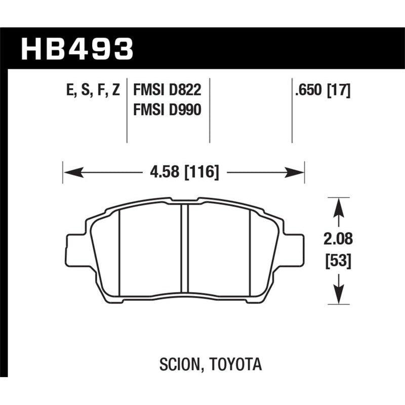 Hawk 04-07 xA/xB D990 Blue 9012 Race Front Brake Pads - T1 Motorsports
