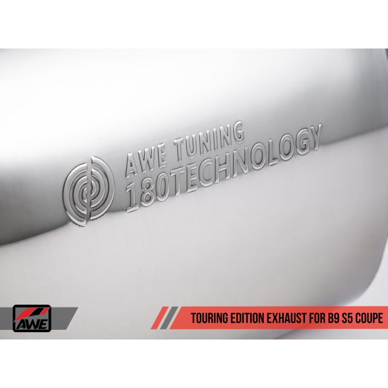 AWE Tuning Audi B9 S5 3.0T Touring Edition Exhaust - Black Diam Tips (102mm)