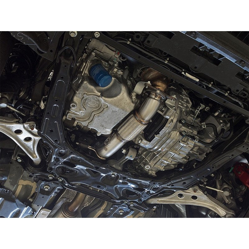 aFe Twisted Steel 3in Rear Down-Pipe/Mid Pipe 2017+ Honda Civic Type R I4 2.0L (t)