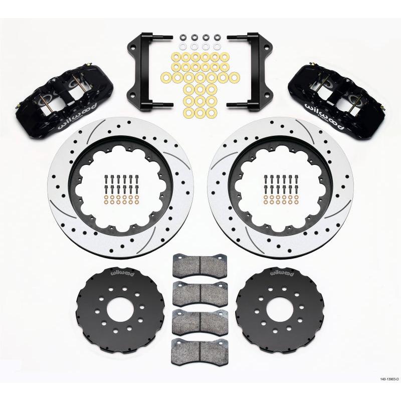 Wilwood AERO6 Front Hat Kit 15.00 Drilled 97-04 Corvette C5/Z06 05-13 C6 - T1 Motorsports
