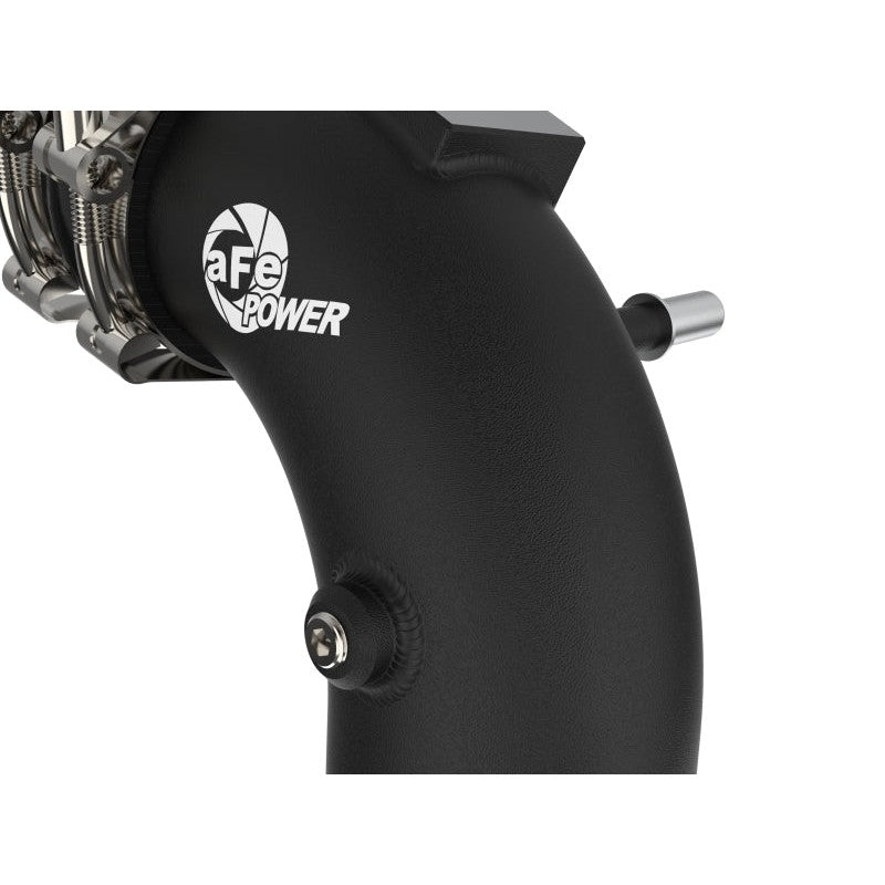 aFe BladeRunner 21-22 Ford F-150 Ecoboost V6-3.5L(tt) Aluminum Hot and Cold Charge Pipe Kit Black - T1 Motorsports