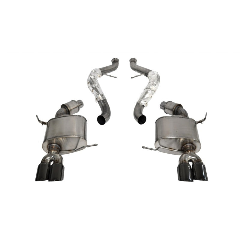 Corsa 08-12 BMW M3 Convertible E93 Black Sport Cat-Back Exhaust - T1 Motorsports