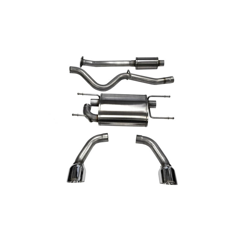 Corsa 12-14 Scion FRS / Subaru BRZ Polished Sport Cat-Back Exhaust - T1 Motorsports