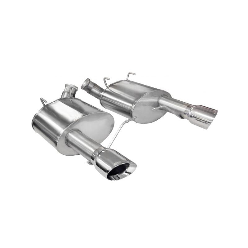 Corsa Sport Axle-Back Exhaust - Polished Tips - 2011-2014 Ford Mustang GT/Boss 302 5.0L V8