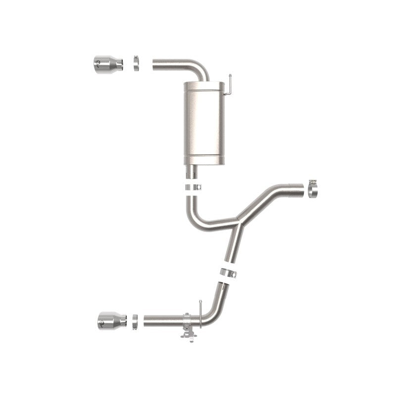 aFe MACH Force-Xp 3 to 2-1/2 IN SS Axle-Back Exhaust w/Polished Tip - 15-22 BMW X1