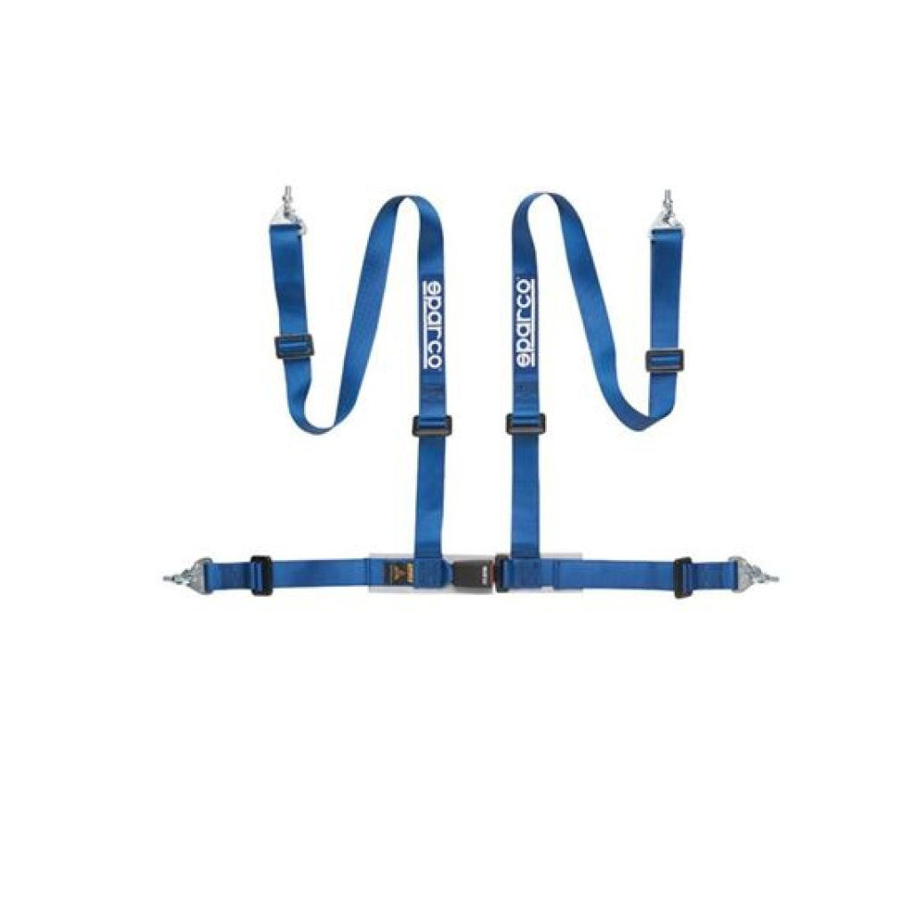 Sparco Belt 2 Inch Blue 4Pt Snap-In