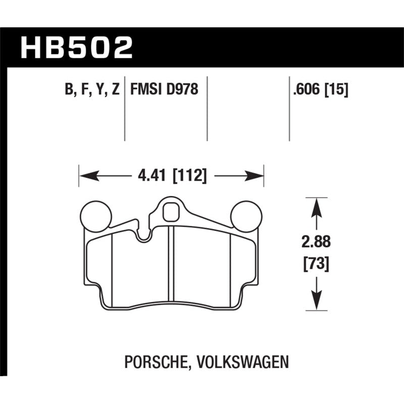 Hawk 2007-2014 Audi Q7 Premium HPS 5.0 Rear Brake Pads - T1 Motorsports