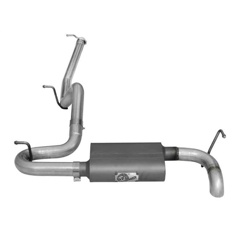 aFe Scorpion Exhaust System Cat Back 2.5in Aluminized Hi-Tuck 07-18 Jeep Wrangler JK V6 3.6/3.8L