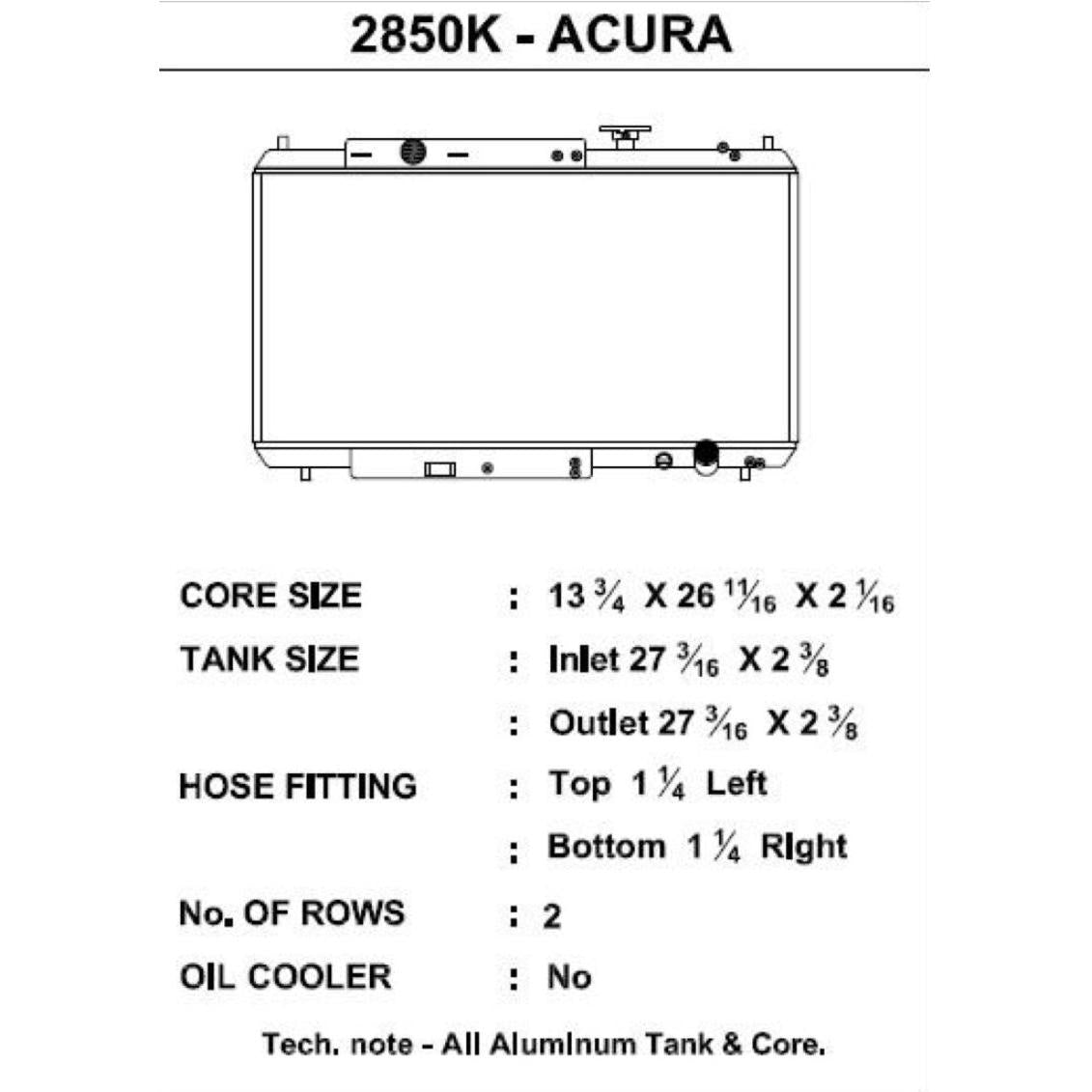 CSF 92-00 Honda Civic w/K-Swap V3 Radiator - T1 Motorsports