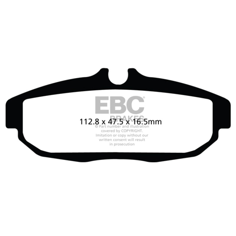 EBC Redstuff Brake Pads -  12 Ford Mustang 5.8 Supercharged (GT500) Shelby - Rear Brake Pads
