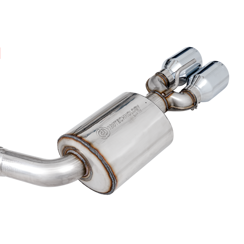 AWE Tuning 2017+ Challenger 5.7L Touring Edition Exhaust - Non-Resonated - Chrome Silver Quad Tips