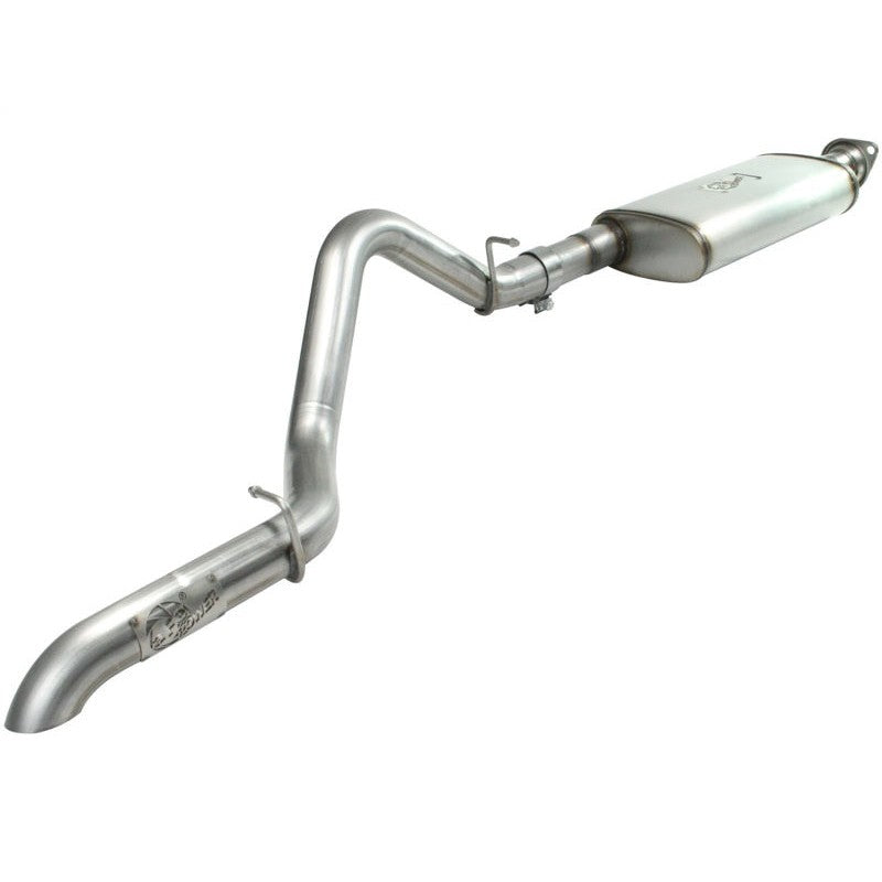 aFe MACHForce XP Exhaust Cat-Back SS-409 04-06 Jeep Wrangler TJ Unl L6 4.0L 2.5in Off-Road No Tip