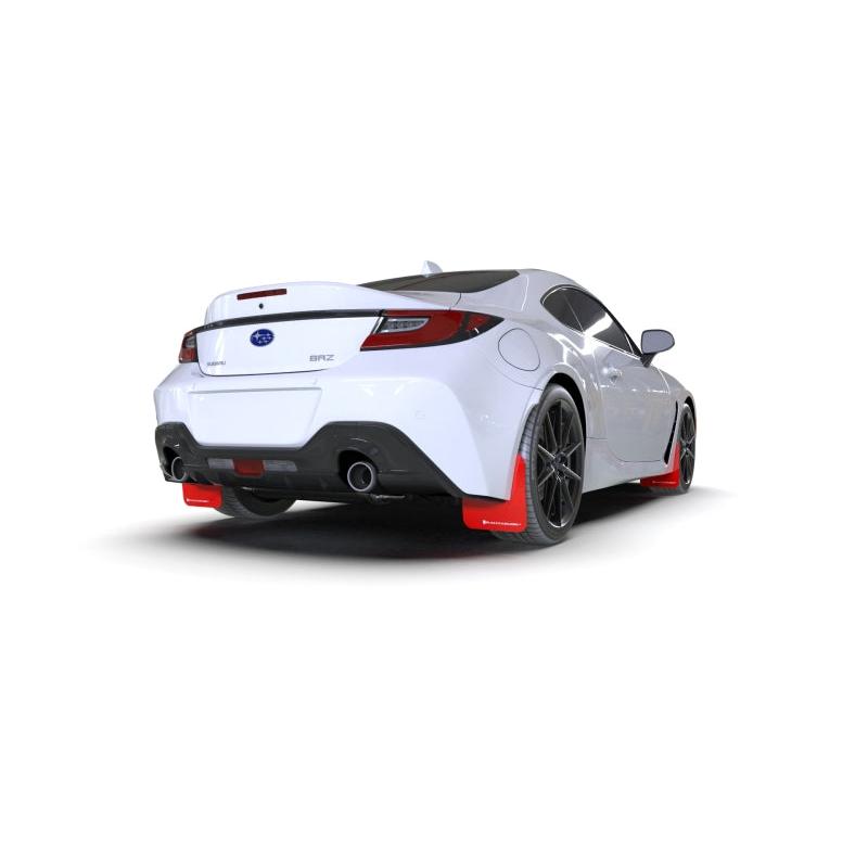 Rally Armor 2022+ Subaru BRZ / 2022+ Toyota GR86 Red UR Mud Flap w/ Black Logo
