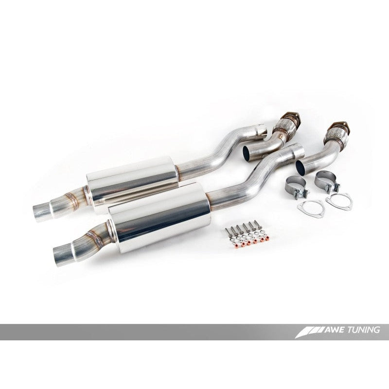 AWE Tuning B8 / B8.5 S5 Cabrio Touring Edition Exhaust - Resonated - Diamond Black Tips