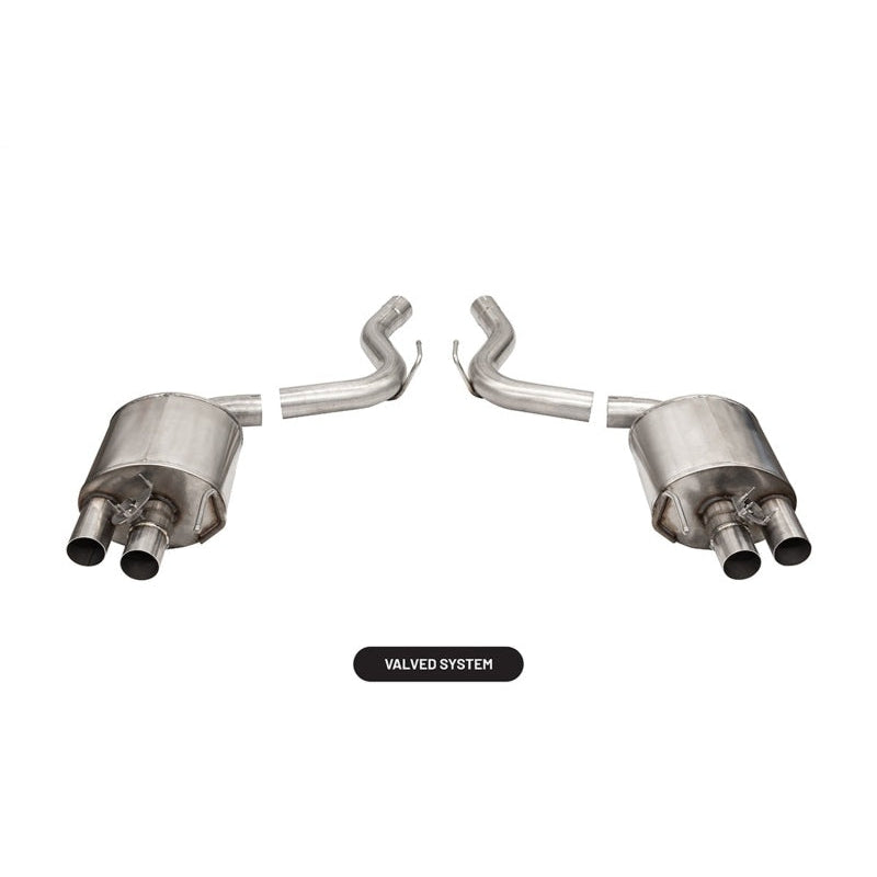 Corsa Xtreme Axle-Back Exhaust w/connection pipe - 2015-2020 Ford Mustang GT350/R 5.2L V8