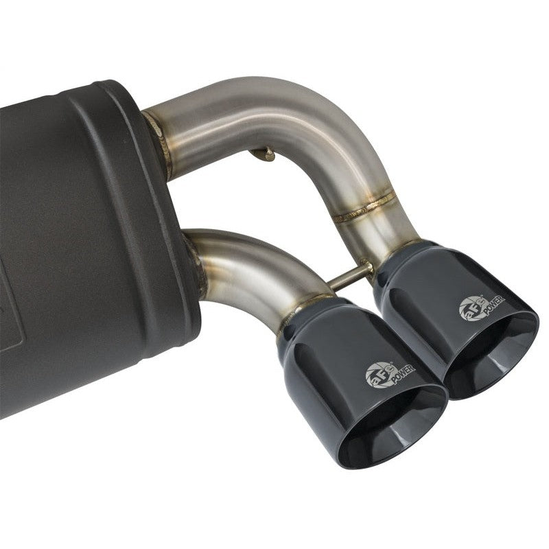 aFe MACHForce XP 3in - 2 1/2in Axle Back 304SS Exhaust w/ Black Tips 16-17 BMW M2 (f87)