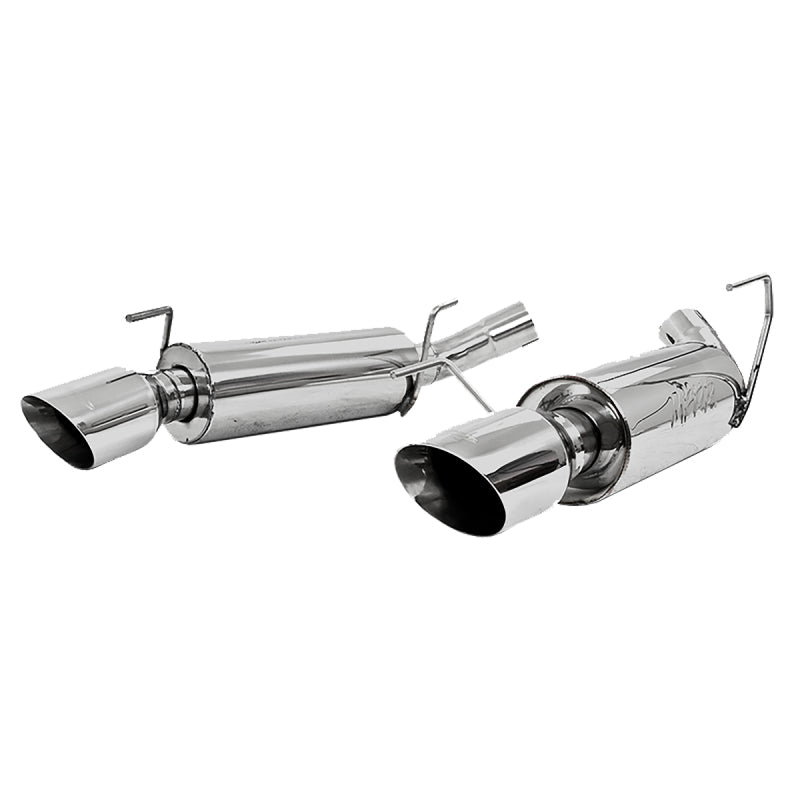 MBRP 05-10 Ford Mustang GT 5.0/Shelby GT500 Dual Mufflers Axle Back Split Rear AL - T1 Motorsports