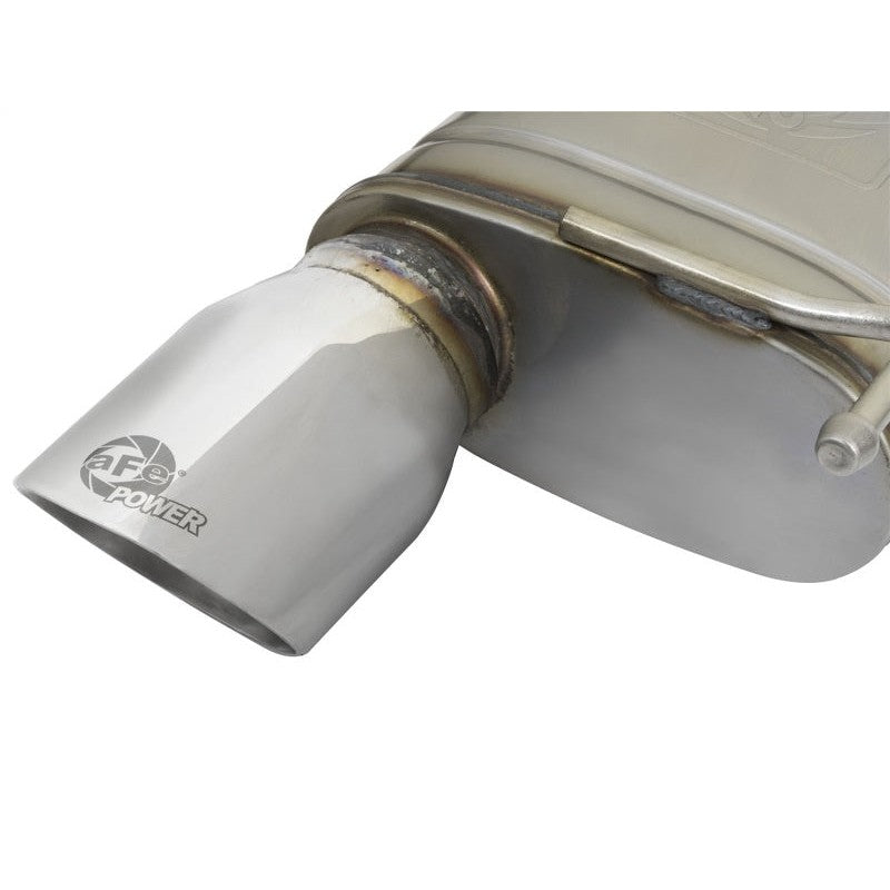 aFe MACHForce XP 2.5in 409 Stainless Axle Back Exhaust w/Stainless Tips 15-17 Ford Mustang I4-2.3L