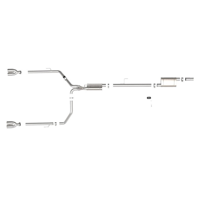 aFe Vulcan Series 3in-2-1/2in 304 SS Cat-Back 2020 Jeep Gladiator (JT) V6-3.6L w/ Polished Tips