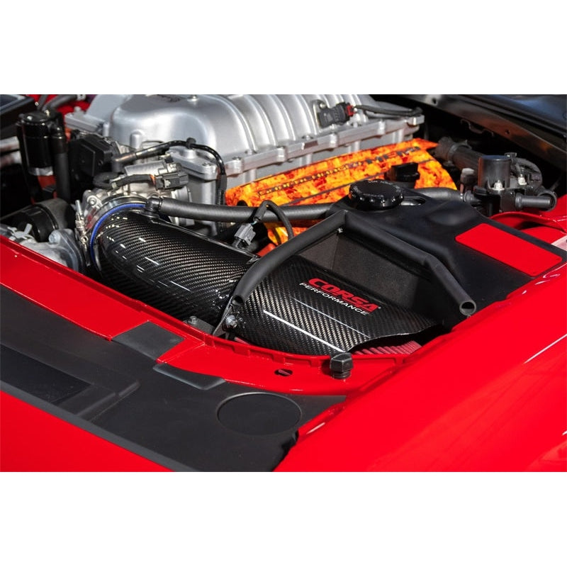 Corsa Carbon Fiber Oiled Air Filter Air Intake - 2017-2024 Dodge Challenger SRT/Hellcat/Redeye/Demon