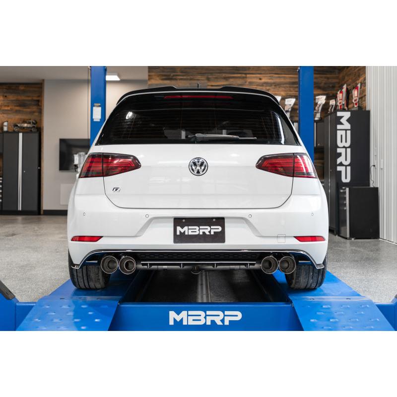 MBRP 15-19 VW Golf R 3in Cat Back Single Exit Exhaust Pro Series w/ Valve Delete - T304 - T1 Motorsports