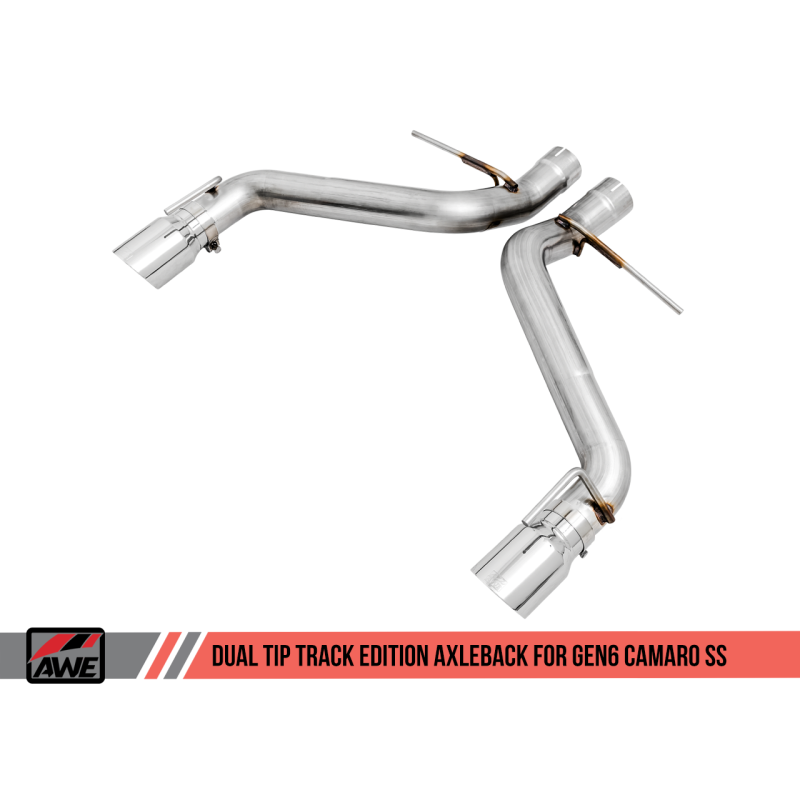 AWE Tuning 16-19 Chevrolet Camaro SS Axle-back Exhaust - Track Edition (Chrome Silver Tips)