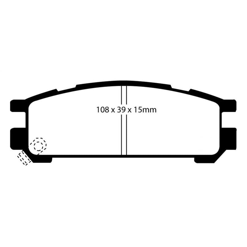 EBC Redstuff Brake Pads -  93-96 Subaru Impreza 1.8 - Rear Brake Pads