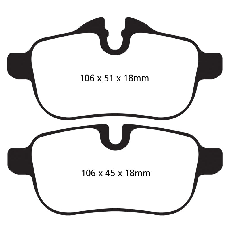 EBC Redstuff Brake Pads -  09+ BMW Z4 3.0 (E89) - Rear Brake Pads