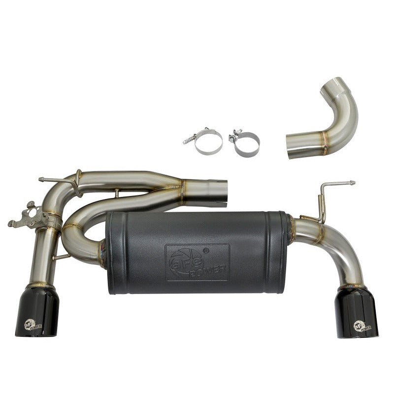 aFe MACHForce XP 16-17 BMW 340i/iX 440i/iX L6-3.0L (t) SS Axle-Back Exhaust w/Black Tip