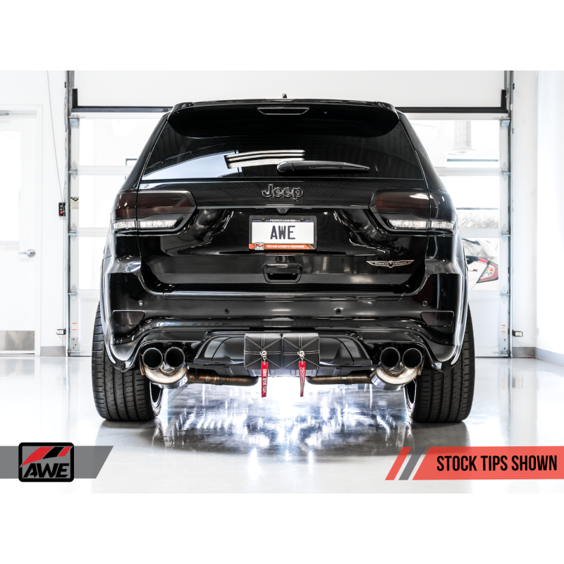 AWE Tuning 2020 Jeep Grand Cherokee SRT/Trackhawk Track Edition Exhaust - Use w/Stock Tips