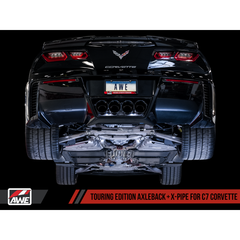 AWE Tuning 14-19 Chevy Corvette C7 Z06/ZR1 Touring Edition Axle-Back Exhaust w/Black Tips