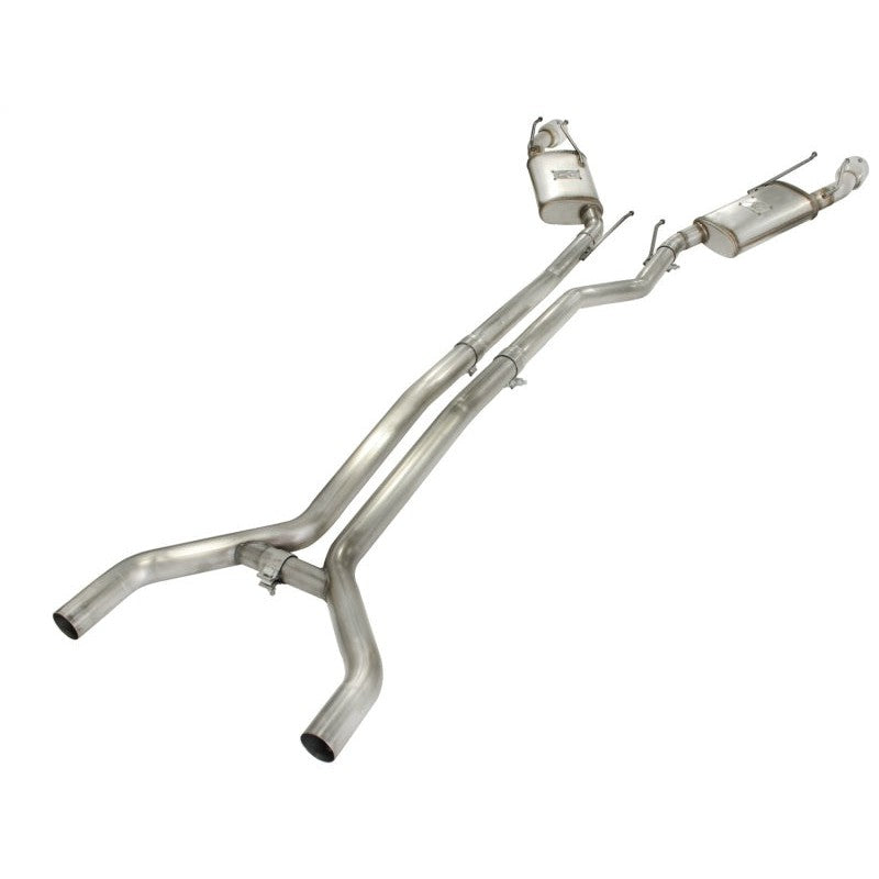 aFe MACHForce XP Exhaust 2.5in Stainless Steel CB/10-13 Chevy Camaro V6-3.6L (td) (polished tip)