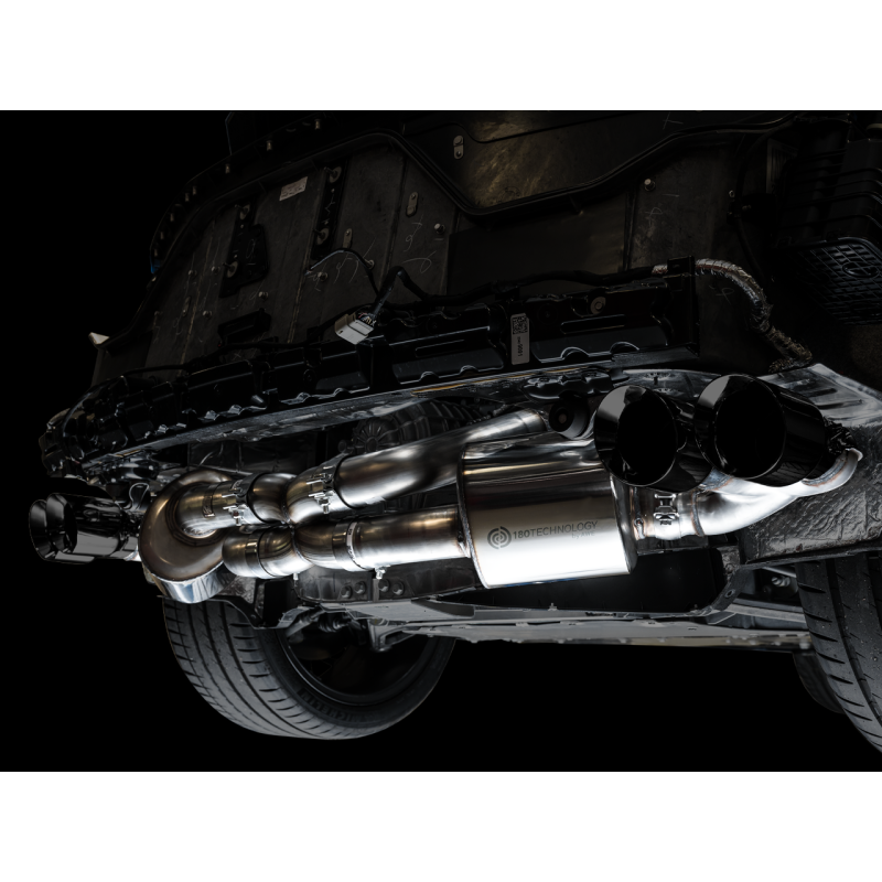 AWE Tuning 2020 Chevrolet Corvette (C8) Touring Edition Exhaust - Quad Diamond Black Tips