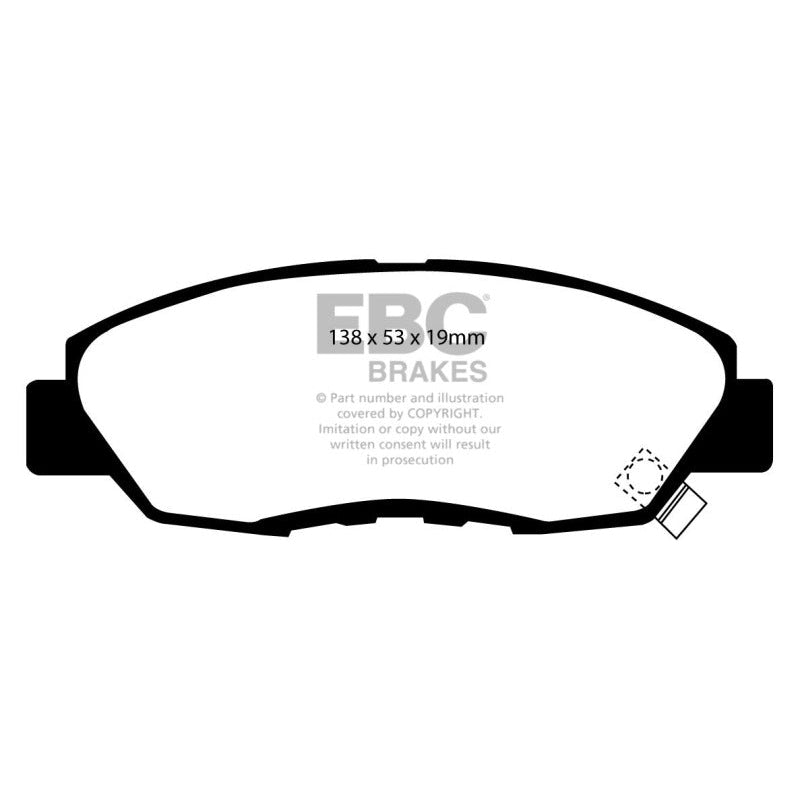 EBC Redstuff Brake Pads -  97 Acura CL 2.2 - Front Brake Pads