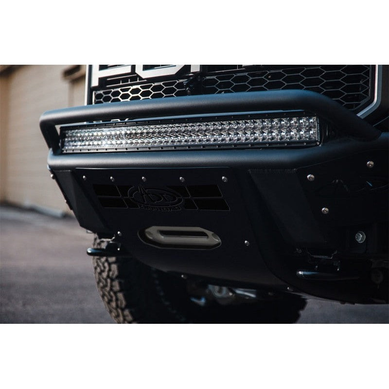 Addictive Desert Designs 17-18 Ford F-150 Raptor Stealth R Front Bumper w/ Winch Mount