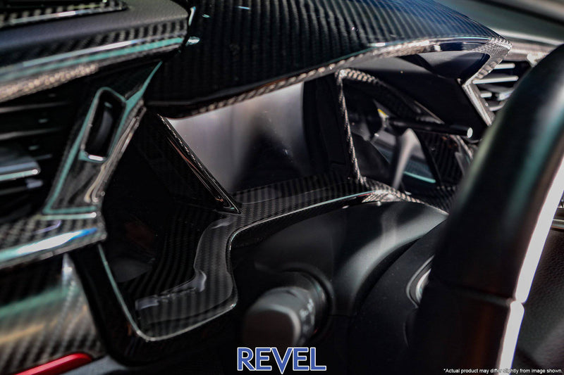 Revel GT Dry Carbon Dash Cluster Cover for 16-18 Honda Civic - T1 Motorsports
