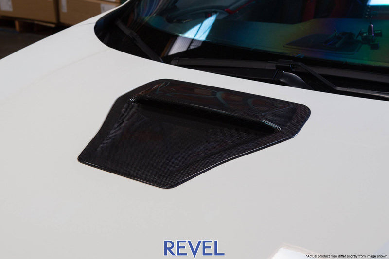 Revel GT Dry Carbon Hood Scoop Cover for 16-18 Honda Civic Type R - T1 Motorsports