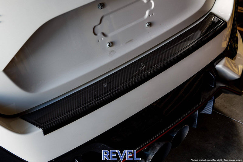 Revel GT Dry Carbon Rear Bumper Applique for 16-18 Honda Civic hatchback models - T1 Motorsports
