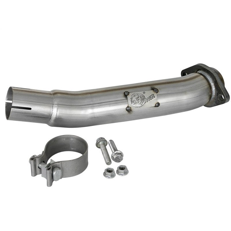aFe Twisted Steel 2in Stainless Steel Loop Delete Down-Pipe 2018+ Jeep Wrangler (JL) V6 3.6L
