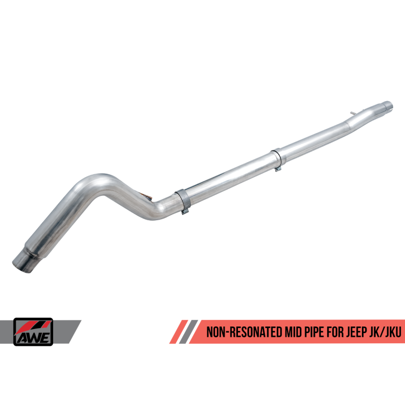 AWE Tuning 07-18 Jeep Wrangler JK/JKU 3.6L Non-Resonated Mid Pipe
