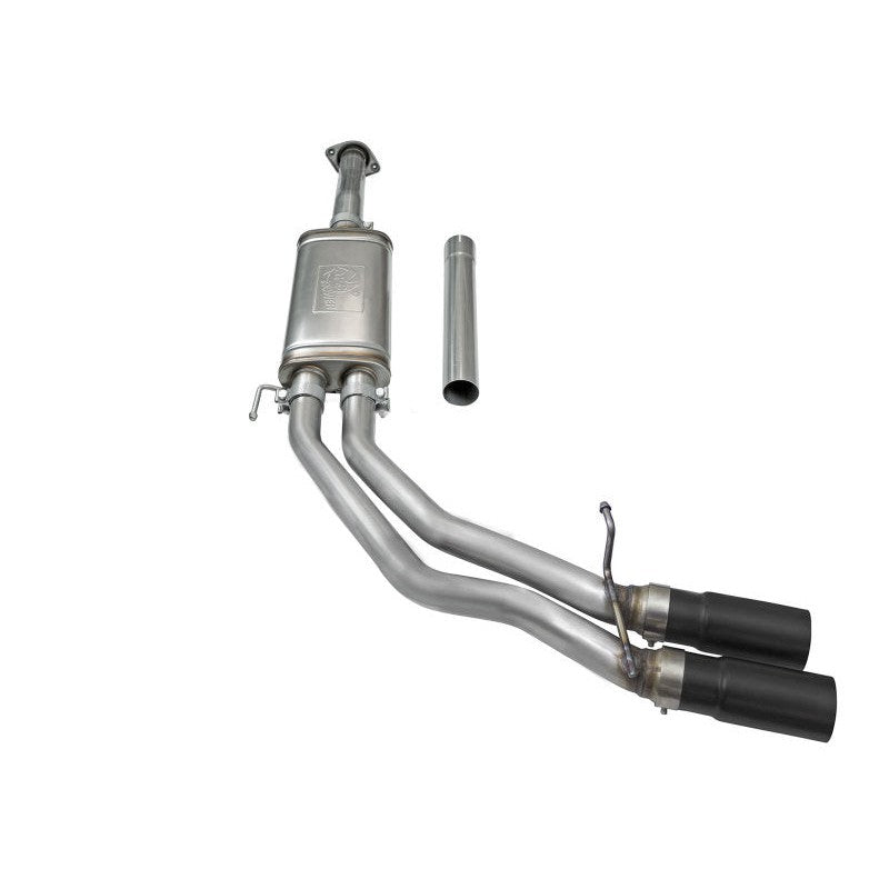 aFe Rebel Exhausts 3in SS Cat-Back 15-16 Ford F-150 EcoBoost V6 2.7/3.5L V8 5.0L w/ Black Tips